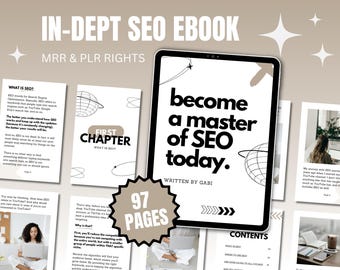 MRR PLR SEO eBook | Etsy, YouTube & Pinterest Growth Guide