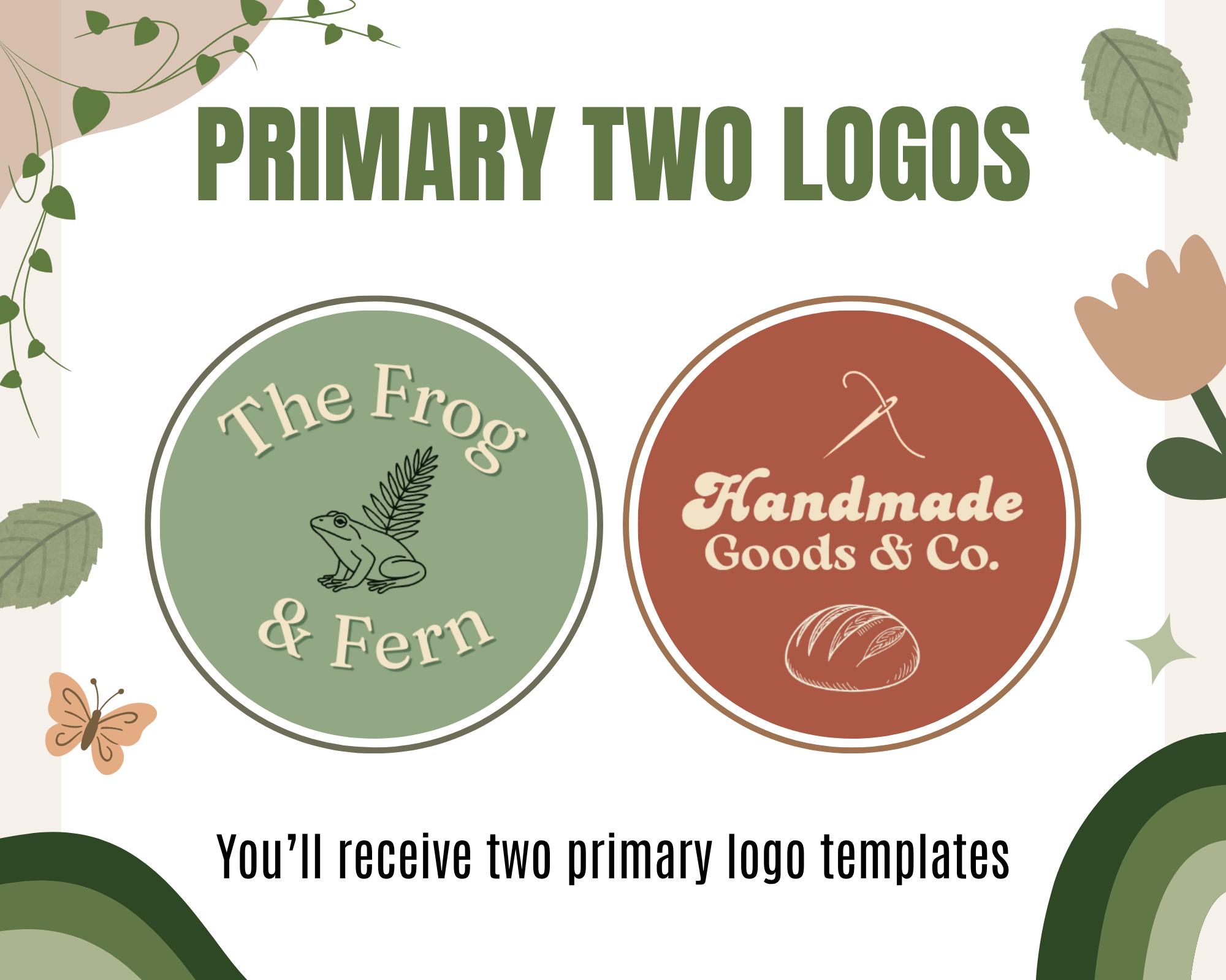 Cottagecore Logos | Cottage Logo Kit Template | MRR & PLR Logos for ...