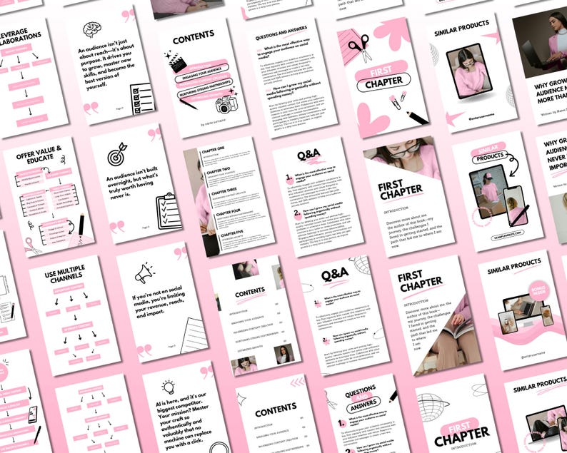 MRR PLR Pink Ebook Template | Small Business & Feminine Design - Etsy