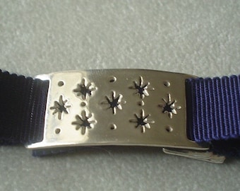Sterling Silver Stars Ribbon Bracelet or Choker