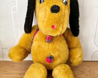 Joy Time vintage soft toy dog plushie