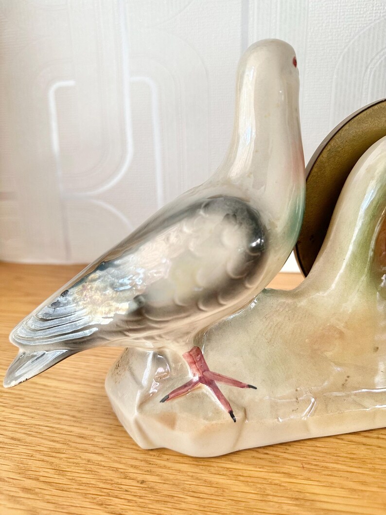 Jema Holland Vintage Ceramic Pigeon Mantel Clock Etsy Australia