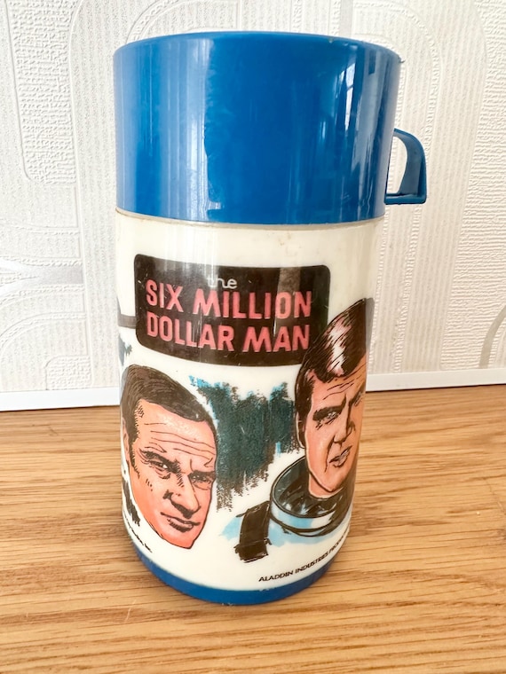 Vintage Six Million Dollar Man Aladdin Lunchbox Drinks Flask - Etsy