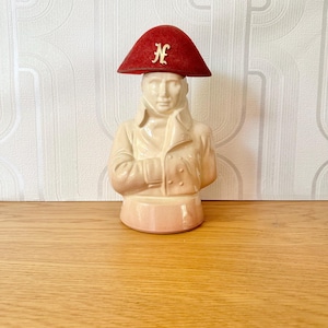 Ceramic vintage Napoleon bottle decanter