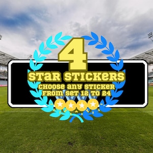 MonGo 4つ星ステッカー（Posh Petsアルバム） - セット12から24までから任意のステッカーを選択