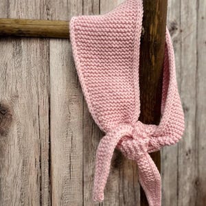 Hand Knit Sophie scarf - pink - cashmere/silk/merino