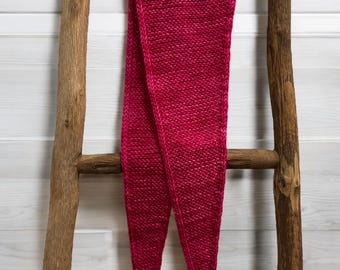 Hand Knit Sophie scarf - Pink