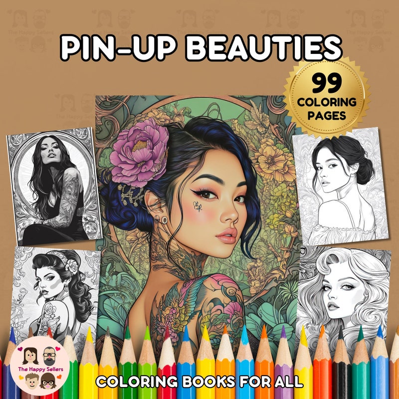 Nude Coloring Pages - Etsy