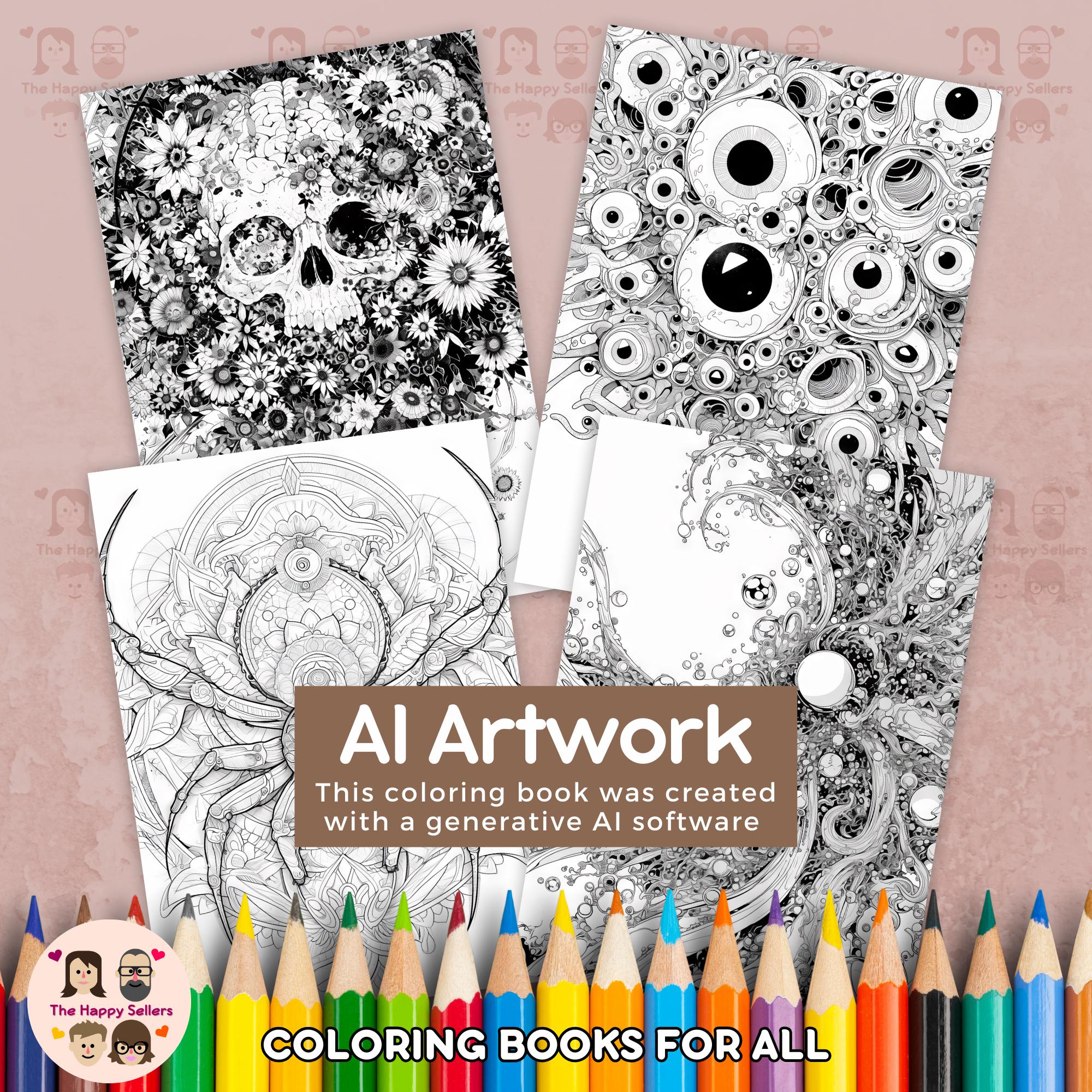 Gothic Dark Mandalas Coloring Book INSTANT DOWNLOAD 99 Coloring Pages ...