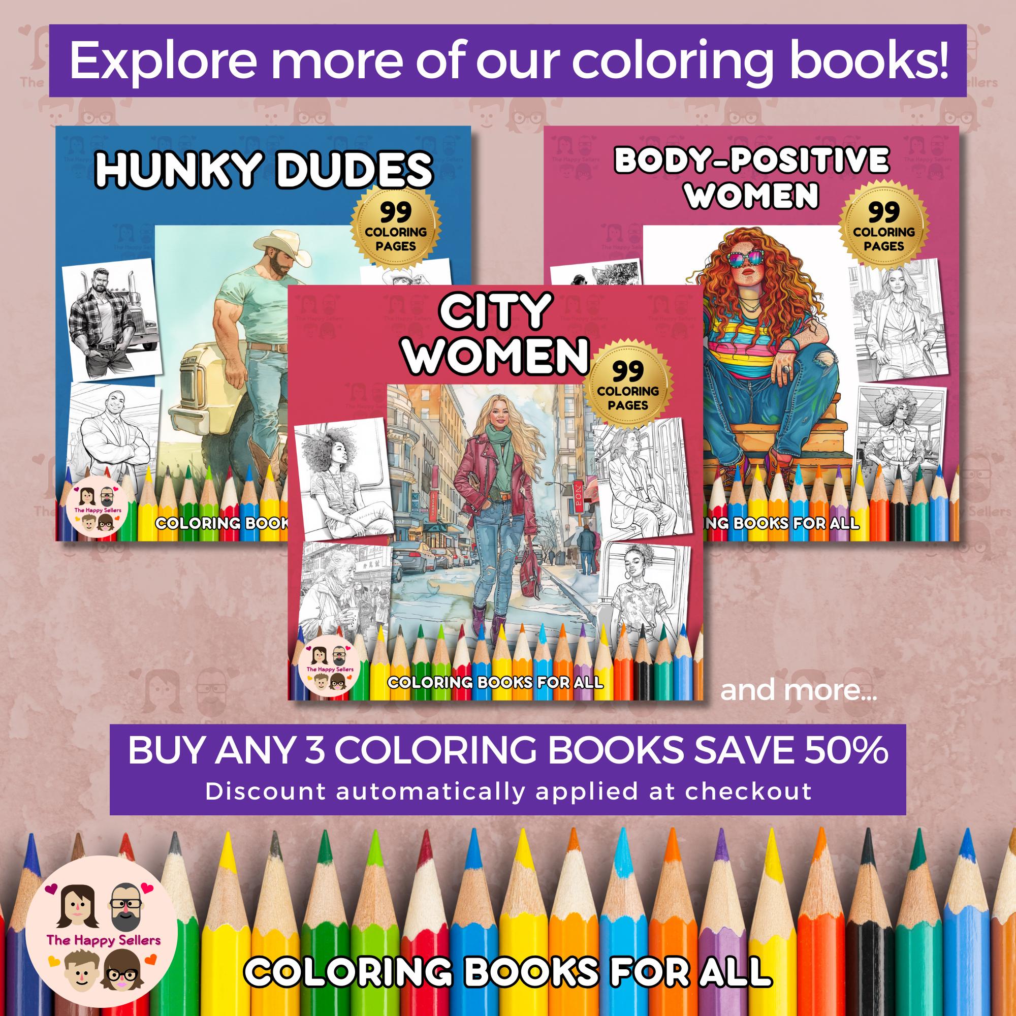 Model Color Book Fashion Models Coloring Book INSTANT DOWNLOAD 99 Coloring Pages + 2 ...