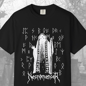Necromancer Gothic Tshirt RPG Gift for Dungeon Master Role Play Gift Occult shirt Undead Death Punk Necromancy Geeky comfort colors Tee