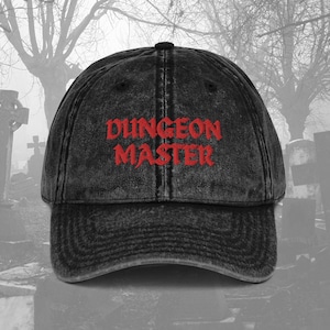 Game Master Embroidered Hat Dungeon Master Gift for Dm Gift Dnd Roleplay Unisex Hat Dnd Birthday Gift Renaissance Gothic Dad Hat Dnd Gifts