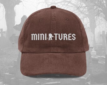 Cappello da giocatore in miniatura 40k, gioco di guerra, nerd, modello dell'esercito in miniatura, regalo per costruttori, berretto in velluto a coste, wargamer, gioco di ruolo da tavolo, cappello da papà Heresy, mini amante