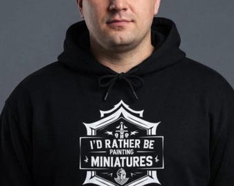 Felpa con cappuccio per pittura in miniatura 40k War Game Nerdy Model Builder Gift Felpa con cappuccio per Wargamer Table Top RPG Felpa con cappuccio per amante dei mini War Game