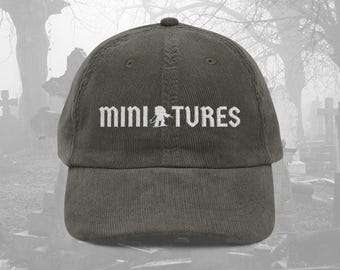 Cappello da giocatore in miniatura 40k, gioco di guerra, nerd, modello dell'esercito in miniatura, regalo per costruttori, berretto in velluto a coste, wargamer, gioco di ruolo da tavolo, cappello da papà Heresy, mini amante