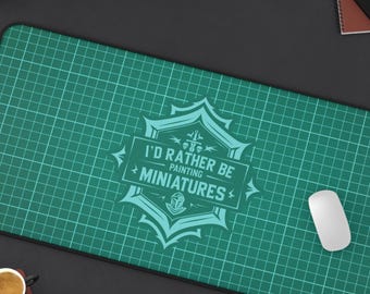 Miniature Painting Play Mat 40k War Game Nerdy Model Builder Gift Mouse Pad Wargamer Table Top RPG Desk Mat Office Heresy Decor Mini Lover