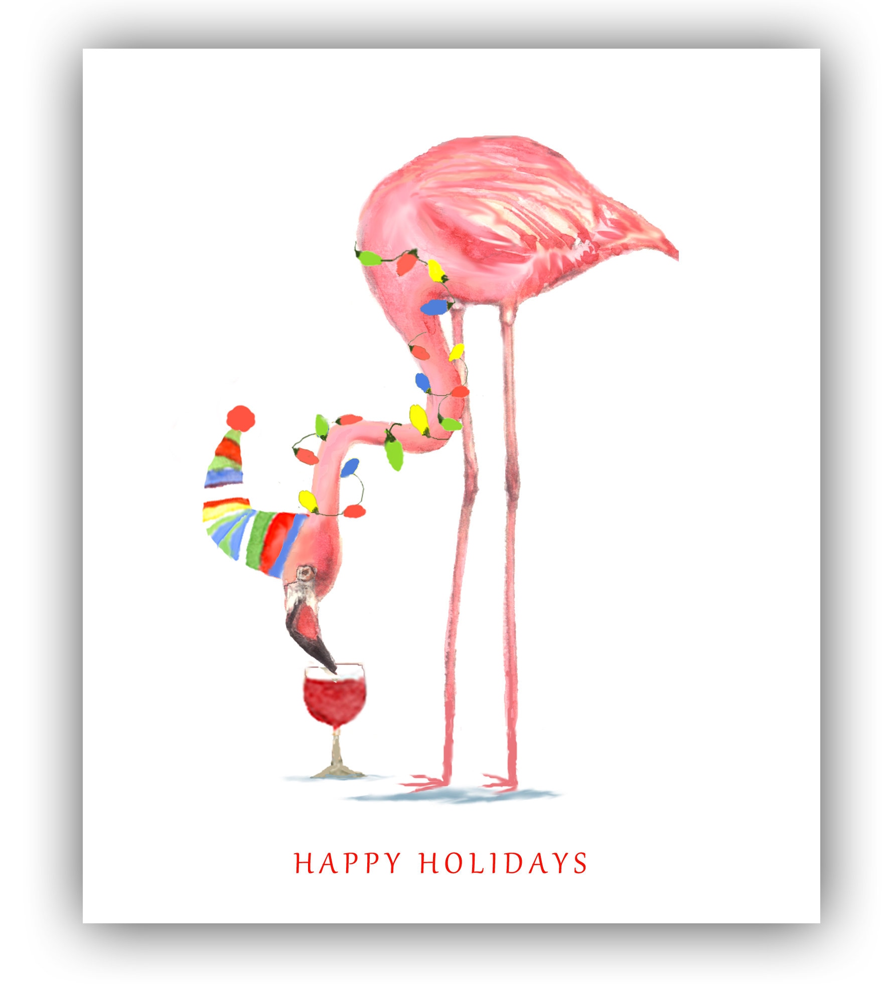 2.5 X 2.5 Mini Tropical Cards 10 Square Cards Mini Note Cards Flamingo Note  Cards Small Cards Cute Cards Mini Card Set 