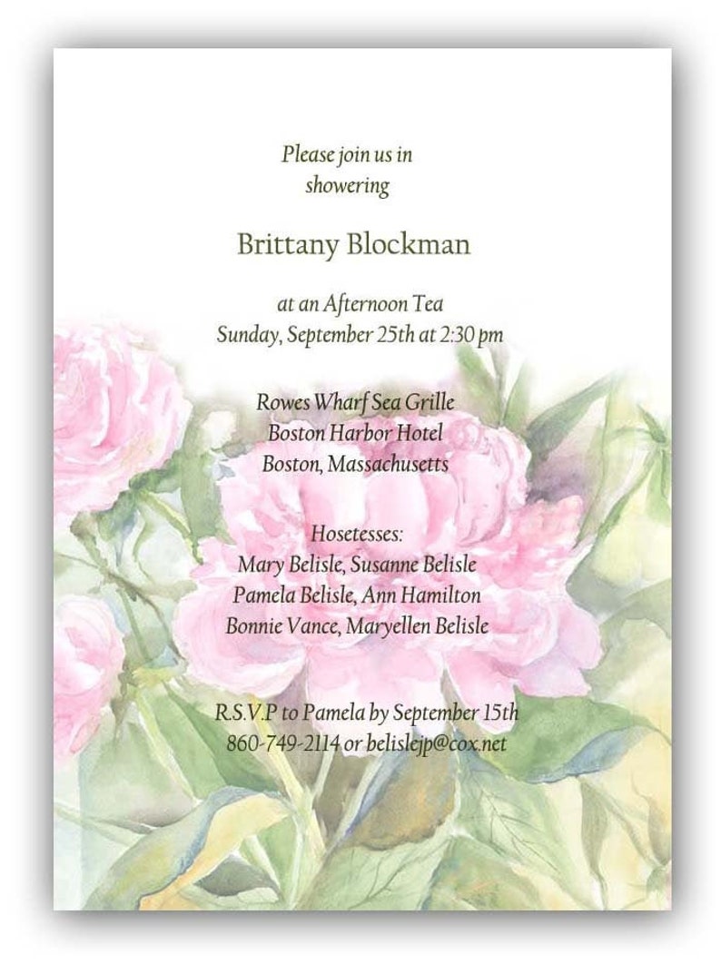 pink peony invites peony peony wedding invitations peony invitations floral anniversary invitations rehearsal dinner invitations