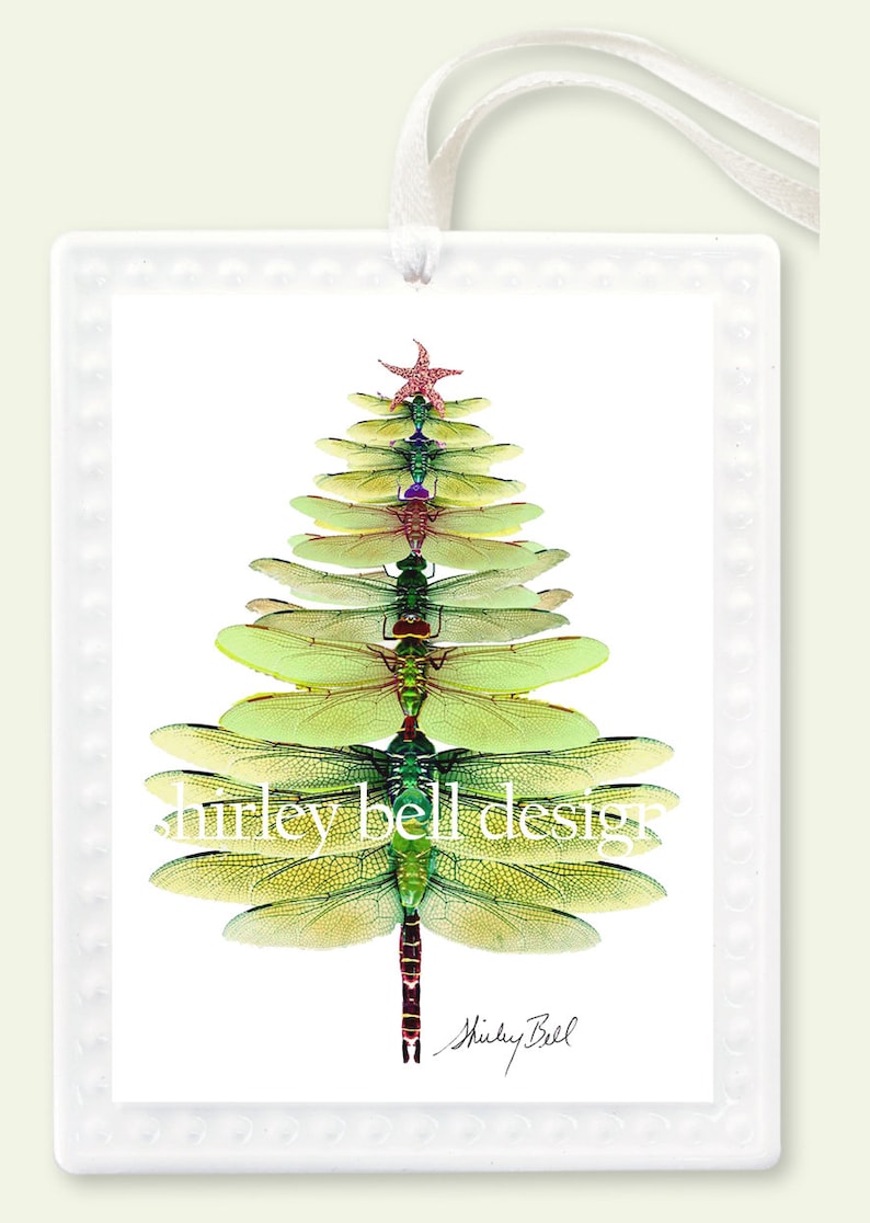 dragonfly tree Christmas ornament dragonfly gift christmas decoration dragonfly ornament Christmas ornament dragonfly art image 1