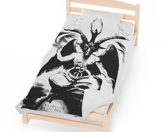 DemonOLogical - Baphomet - Velveteen Plush Blanket