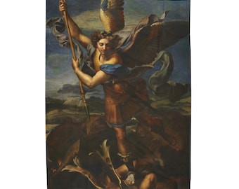 DemonOLogical - "Le Grand Saint Michel" - Velveteen Plush Blanket