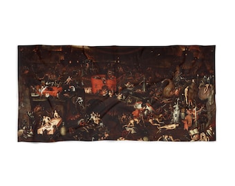 DemonOLogical - "Inferno" Herri met de Bles - Beach Towel
