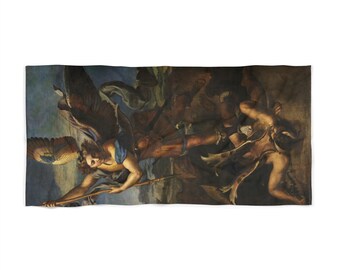 DemonOLogical - "Le Grand Saint Michel" - Beach Towel