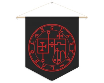 DemonOLogical - Glasya-Labola's Sigil - Black-Red - Pennant 45.7 cm × 53.3 cm (18" x 21")