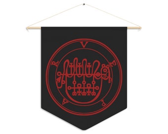 DemonOLogical - Vepar Sigil - Black-Red - Pennant 45.7 cm × 53.3 cm (18" x 21")