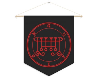 DemonOLogical - Gusion Sigil - Black-Red - Pennant 45.7cm × 53.3cm (18" x 21")