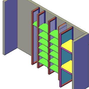 Walk in closet plan | Wooden walk in closet | walk in closet| | walk in closet Guide | DIY Construction Plans | INSTANT DOWNLOAD