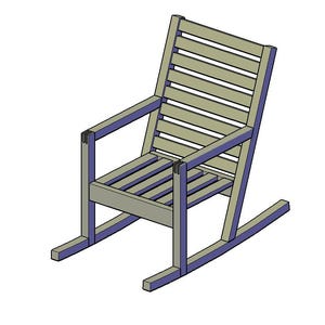 Rocking chair diy | Wooden rocking chair | rocking chair plans | rocking chair plan PDF | Diy Construction Plans | INSTANT DOWNLOAD