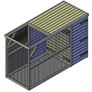 View of Aviary With Inside Loft | Wooden Aviary | Aviary | | Aviary Guide | DIY ...