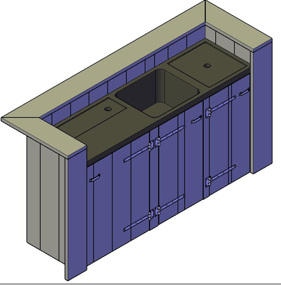 Bar With Sink | Bar With Sink Plan PDF| Bar With Sink Wood | Bar Plans ...