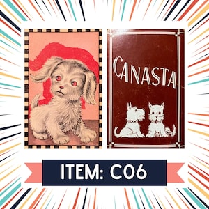 C06 - Vintage Swap Cards - Playing Card Pairs – Junk Journal Ephemera and Crafts