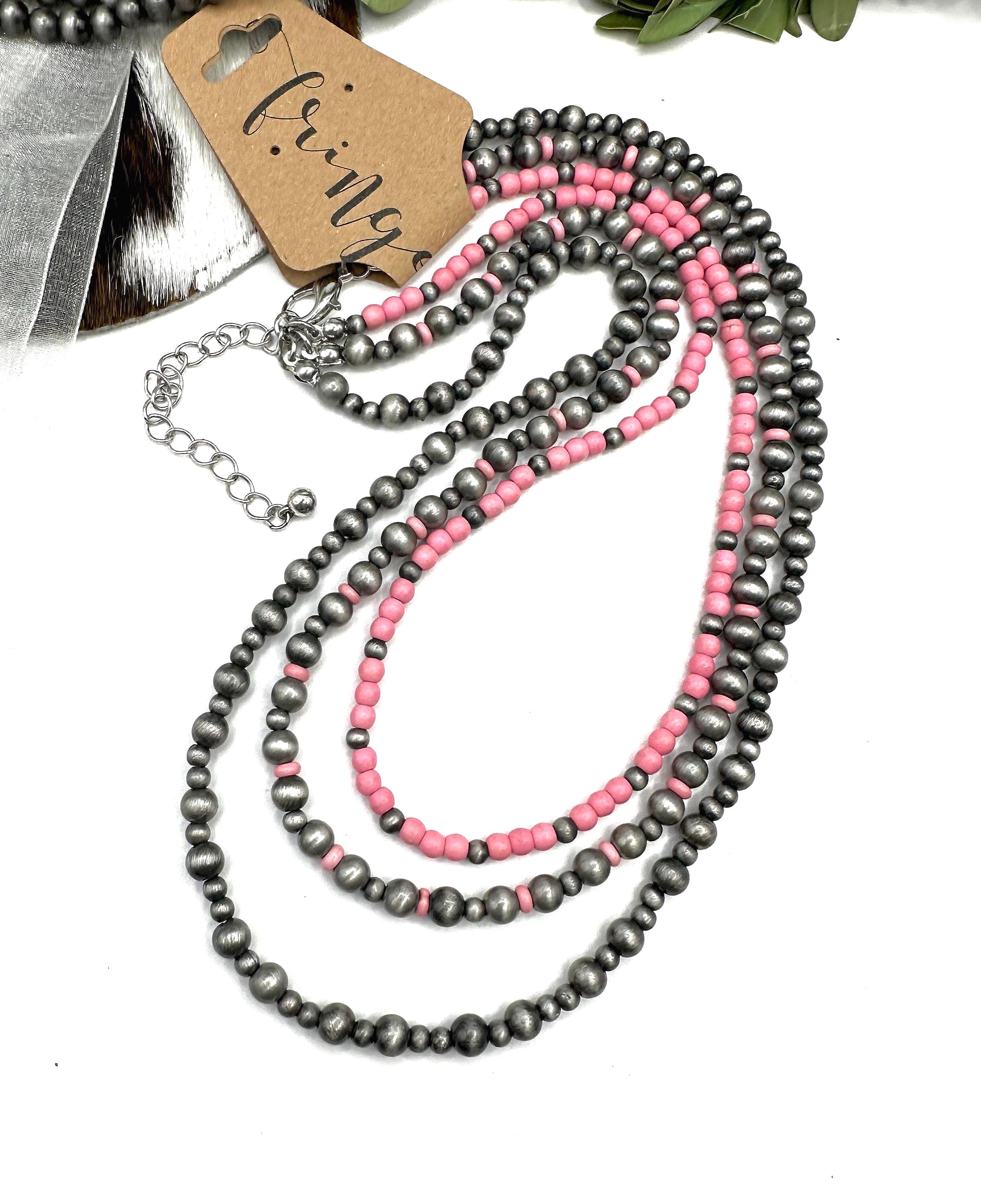 Navajo Pearls With Pink - Etsy