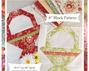 Pretty Little Baskets by the Pattern Basket Margot Languedoc Designs quilt paper PATTERN