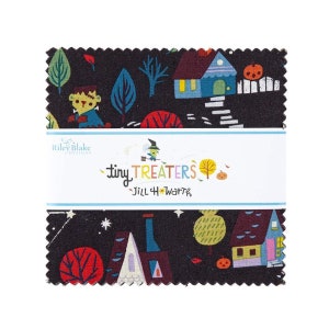 5 Inch charm pack TINY TREATERS Fabric Riley Blake Designs by Jill Howarth 5-10480-42