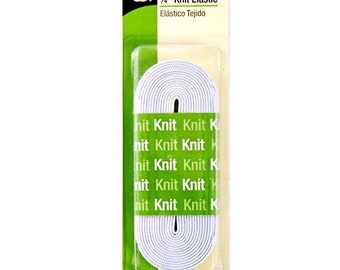 Knit Elastic 1/4" inch (.64 cm) x 3 yards Dritz 9314W for sewing & crafting