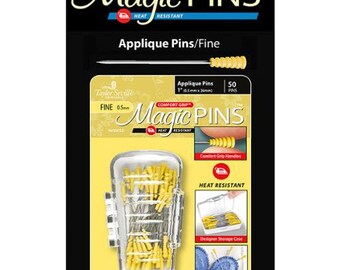 APPLIQUE Magic Pins 50 count comfort grip .05mm FINE Taylor Seville Heat Resistant 219751