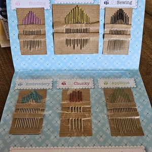Nifty Needles Assortment by Lori Holt Pack color coded sewing embroidery binding tapestry chunky applique image 4