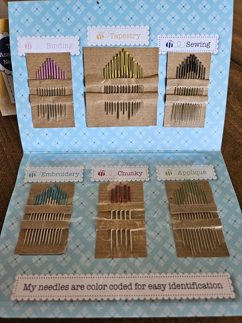 Nifty Needles Assortment by Lori Holt Pack color coded sewing embroidery binding tapestry chunky applique image 4
