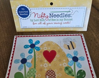 Nifty Needles Assortment by Lori Holt Pack color coded sewing embroidery binding tapestry chunky applique