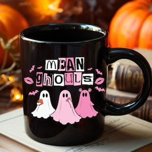 Ghouls Mug: Mean Girls Inspired Black Coffee Mug (11oz, 15oz) - Perfect Gift and Halloween Decor for Fans
