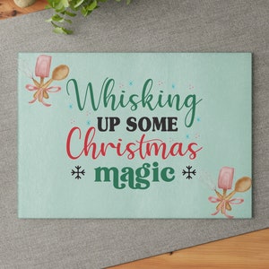 unique christmas gifts cutting boards tempered glass cutting board winter - Kitchen Christmas Design,  Unique Holiday Gift,