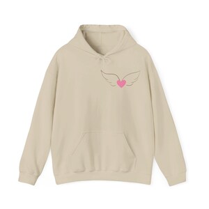 Angel Wings Hoodie, Unisex Heavy Blend Pullover Sweatshirt image 5