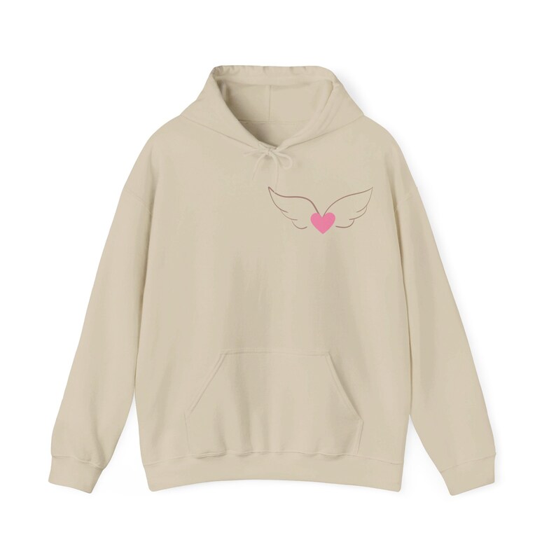 Angel Wings Hoodie, Unisex Heavy Blend Pullover Sweatshirt image 5