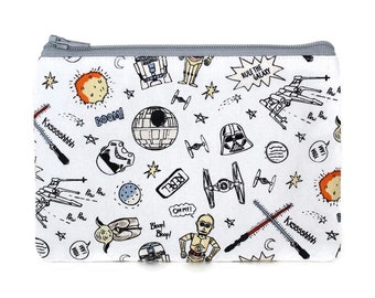 Star Wars Zipper Pouch Storm Trooper Darth Vader C3PO Yoda R2D2 George Lucas Star Wars Gifts Small Bag Pencil Pouch Coin Purse