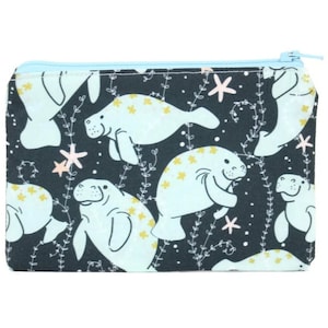 Seekuh-Zipper-Tasche / Seekuh-Tasche / Seekuh-Kameratasche, Natur-Liebhaber-Geschenk, Ozean-Liebhaber-Geschenk