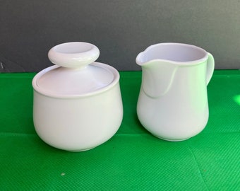 1980 Noritake Progresión Au Naturel Sugar-Creamer SET 9073 Japón Vintage